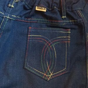 Vintage Toughskins Rainbow Stitching
